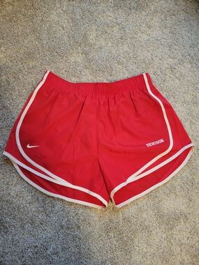 Nike Women's Red Athletic Running Shorts- Denison University